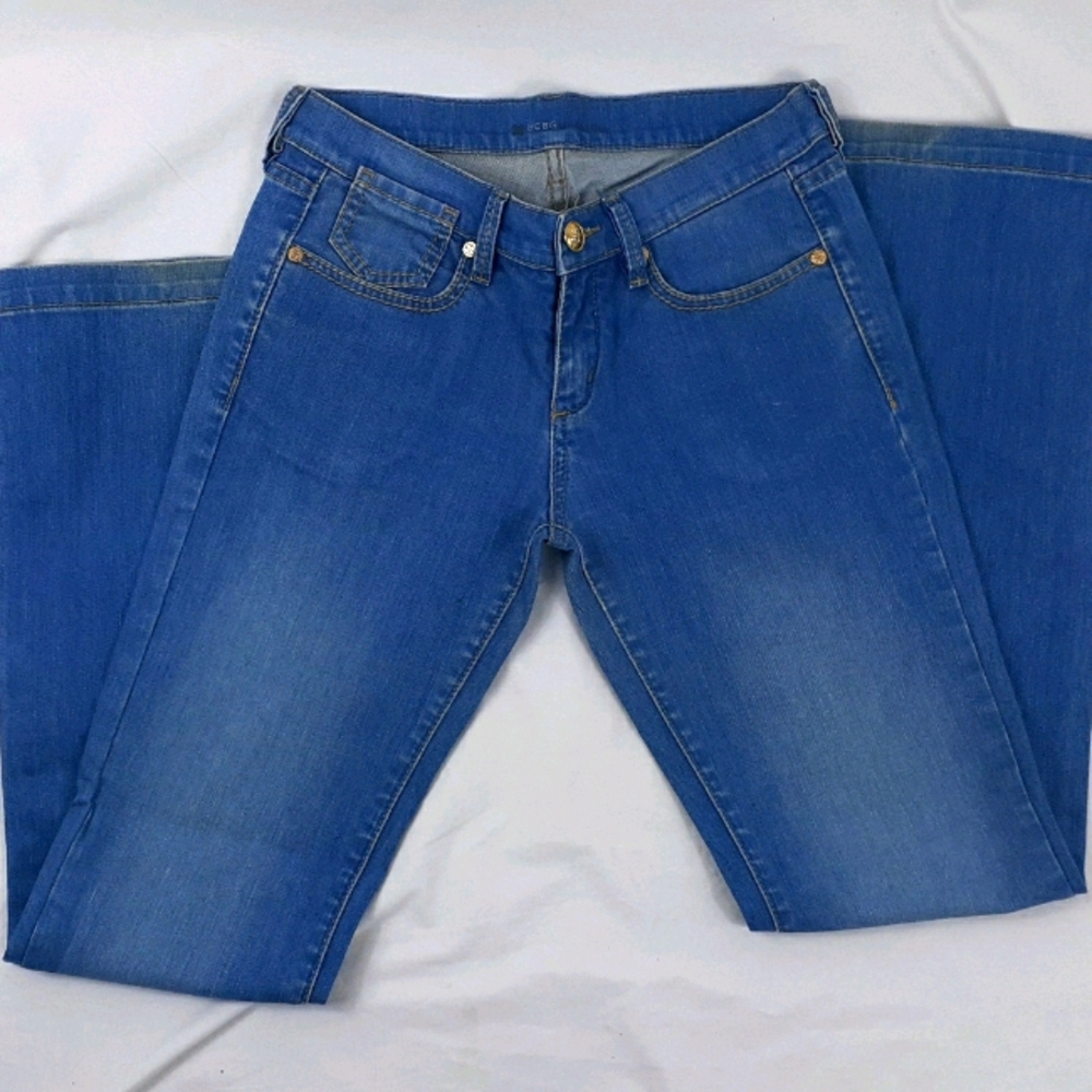BCBGMaxAzria Womens Size 28 Light Wash Victoria Falls Flare Jeans